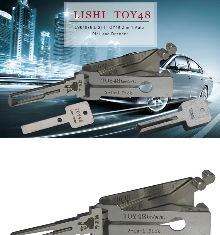 LS01076 LISHI TOY48 2 in 1 Auto Pick and Decoder