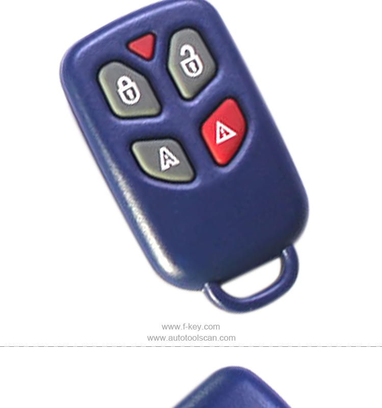 AK017001 Fob Key for Fiat Control Set 4 Button 433MHz