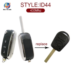 AK004022 for Land rover 3 button Silver Flip key 433Mhz 44 Chip inside