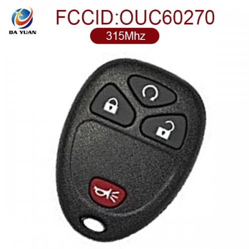 AK014019 for Chevrolet Remote Key 3+1 Button 315MHz OUC60270