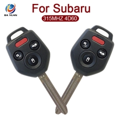 AK034005 for Subaru 3+1 Button Remote Key 315MHz 4D60 Chip