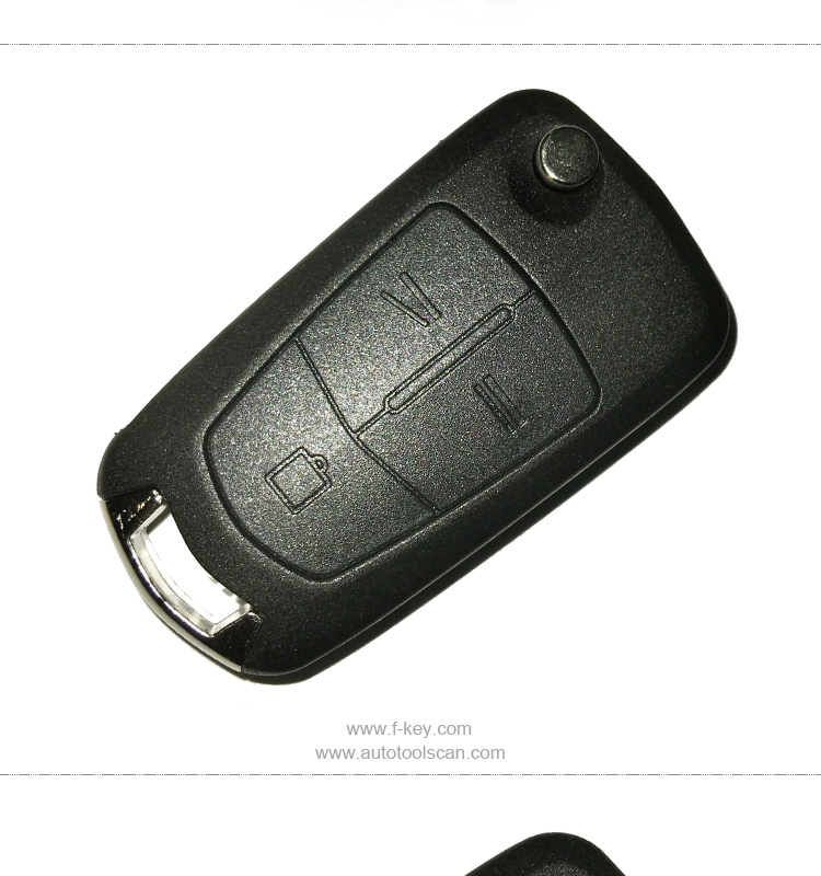 AK028006 Flip Remote Key Fob 3 Button 433MHz PCF7946 for Vauxhall Opel Vectra C Signum
