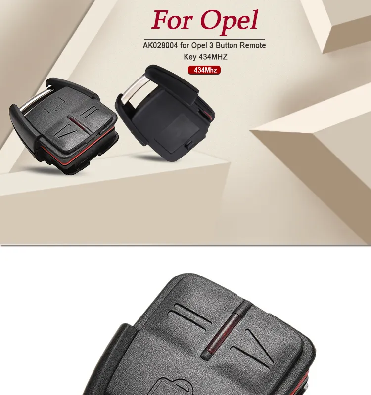 AK028004 for Opel 3 Button Remote Key 434MHZ