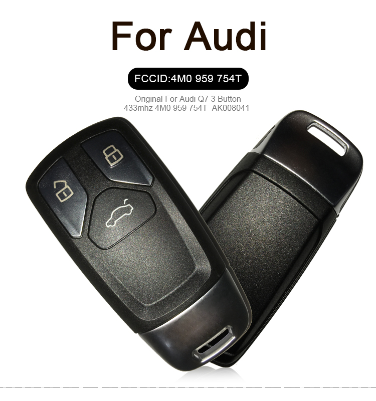AK008041 Original For Audi Q7 3 Button 433mhz 4M0 959 754T