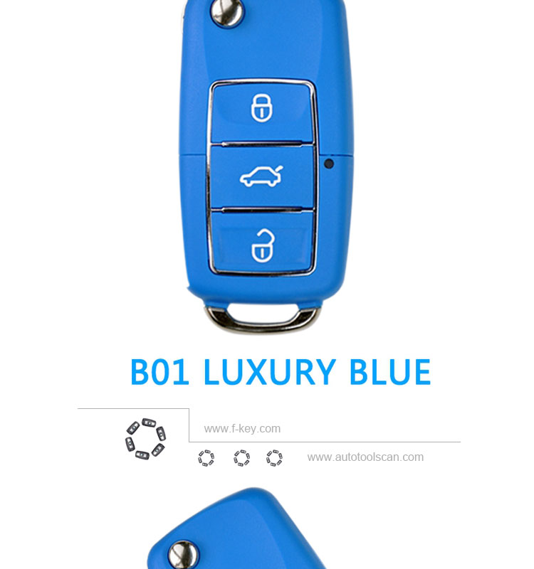 AK043003 B01 LUXURY blue KD900 URG 200 Remote Keys