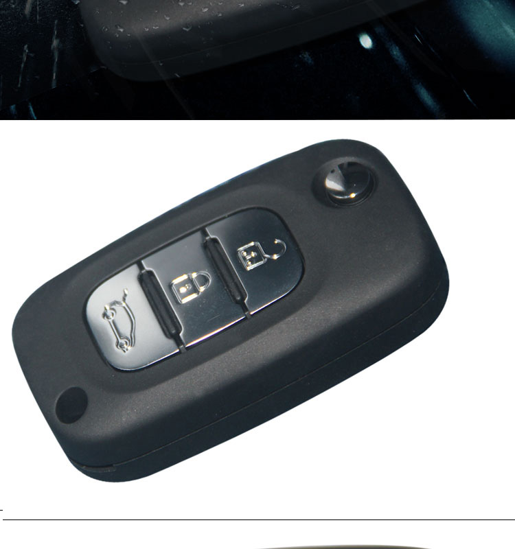 AK010012 for Renault Fluence Flip Remote Key 3 Button 433MHz ID46