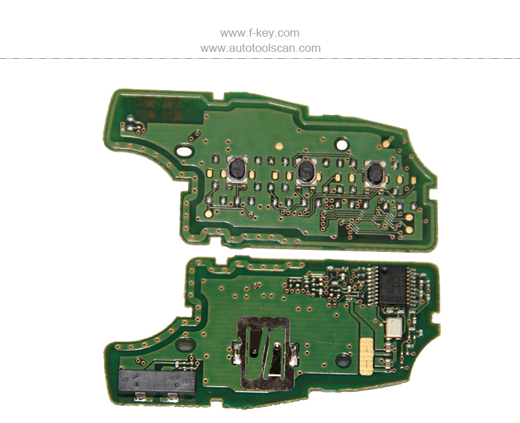 AK002028 Remote Key 3 Buttons For Benz Smart 433MHZ PCF7961M TWB1G767