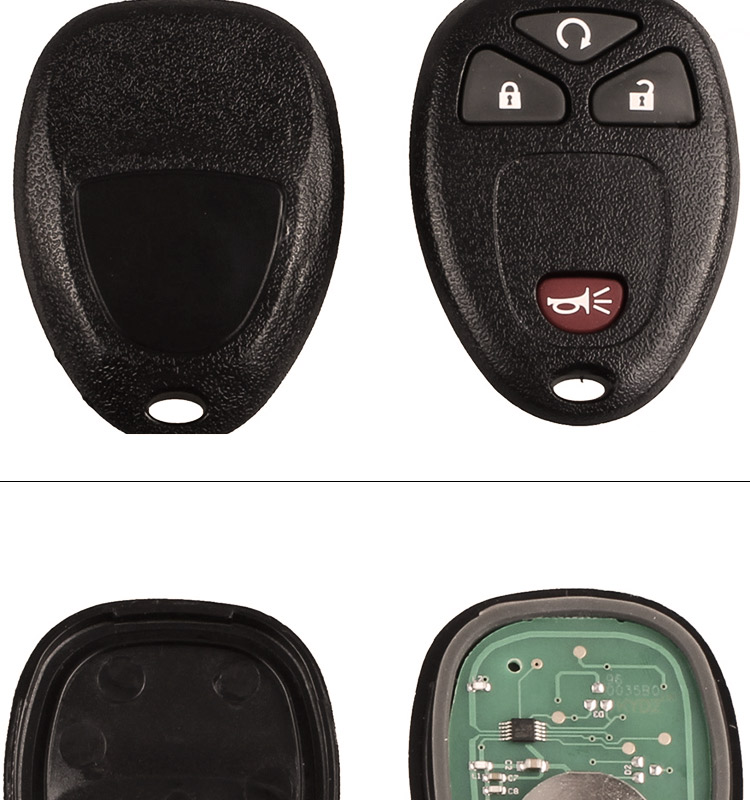 AK019004 4 buttons Remote Start Car Key Fob for Buick for Chevrolet Pontiac KOBGT04A