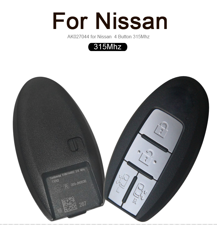 AK027044 for Nissan  4 Button 315Mhz S180144602