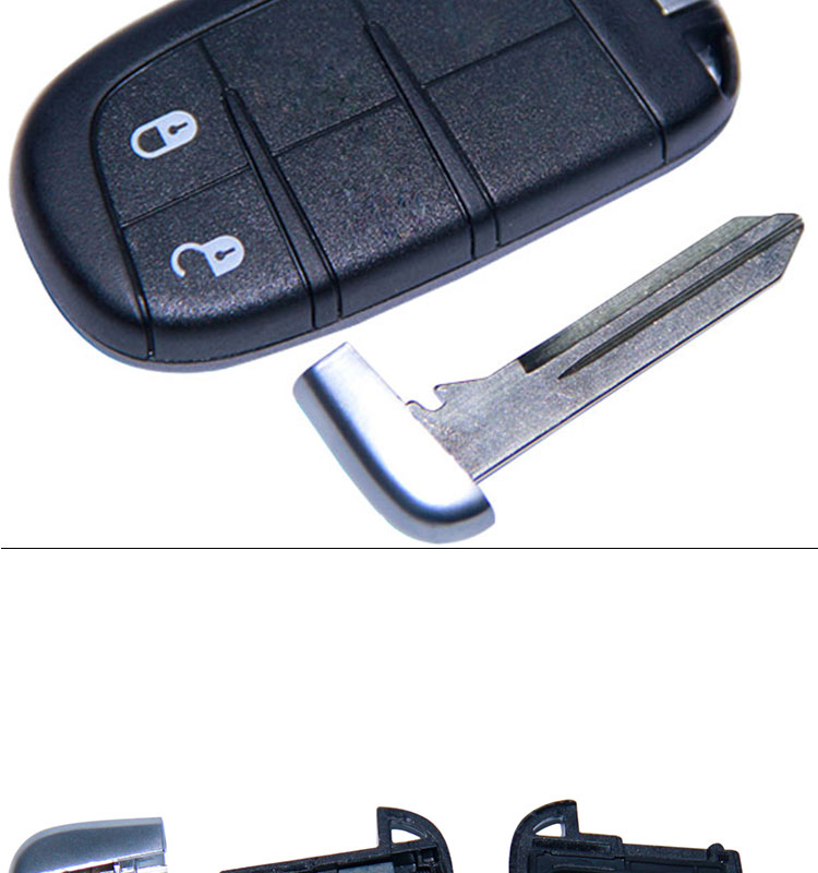 AK017007 Keyless Entry Remote Key Fob 2 Button 433MHz for Fiat