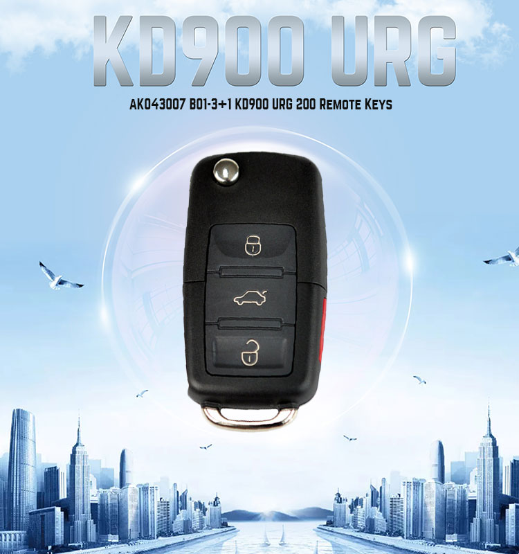 AK043007 B01-3+1 KD900 URG 200 Remote Keys