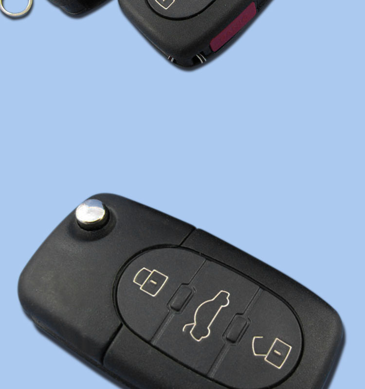 AK008010 for Audi 3+1 Button Flip Remote Key 433MHZ