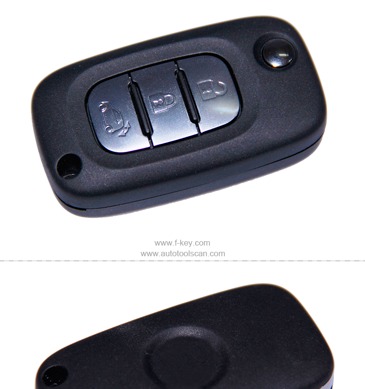 AK002028 Remote Key 3 Buttons For Benz Smart 433MHZ PCF7961M TWB1G767