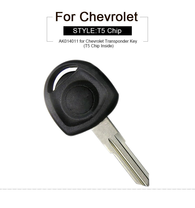 AK014011 for Chevrolet Transponder Key (T5 Chip Inside)