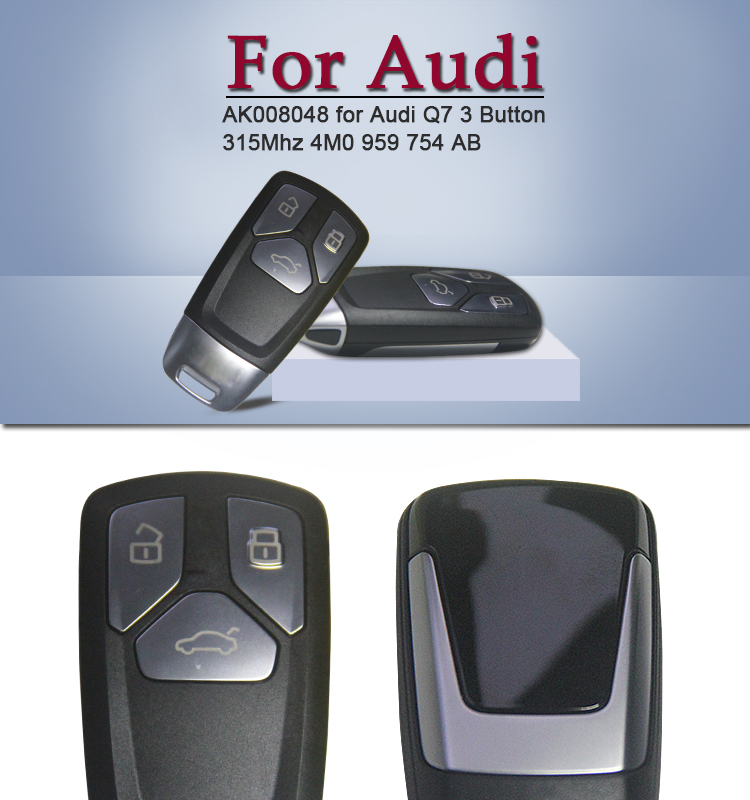 AK008048 for Audi Q7 3 Button 315Mhz 4M0 959 754 AB