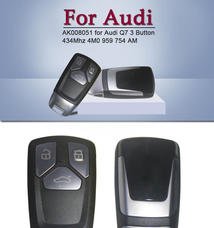 AK008051 for Audi Q7 3 Button 434Mhz 4M0 959 754 AM