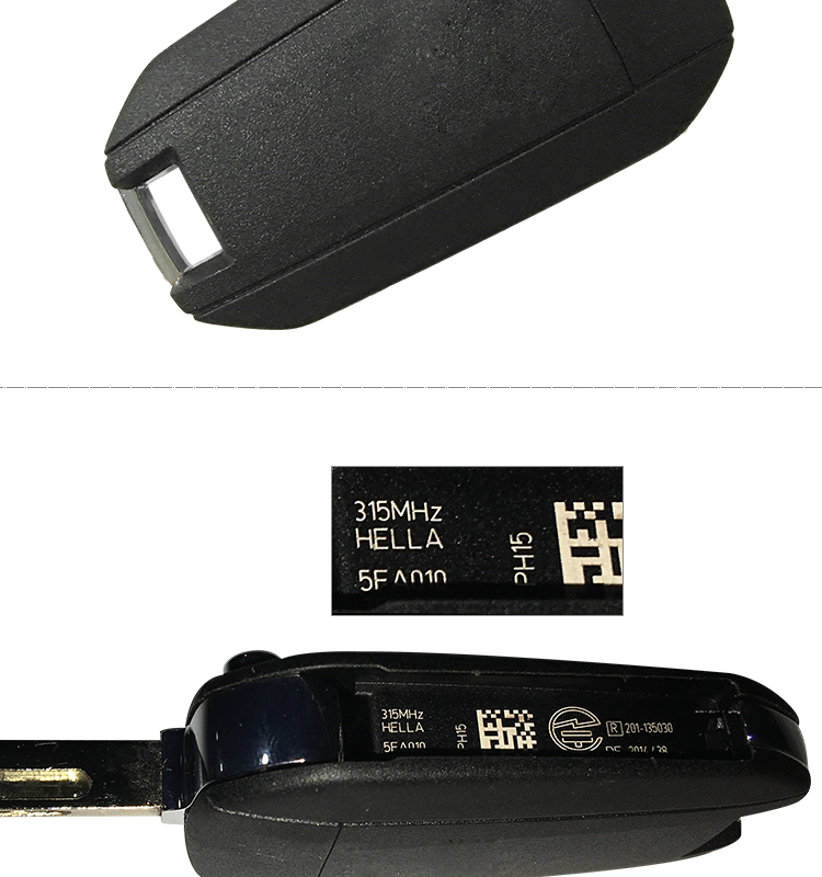 AK009026  for Peugeot 208 308 2008 3 Button remote key 315MHZ ID46