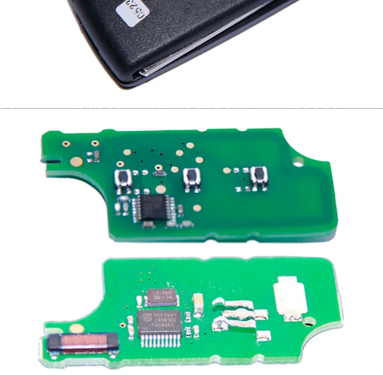 AK009033 FOR Peugeot 0523 ASK 3 Button remote key 433MHZ ID46 7941