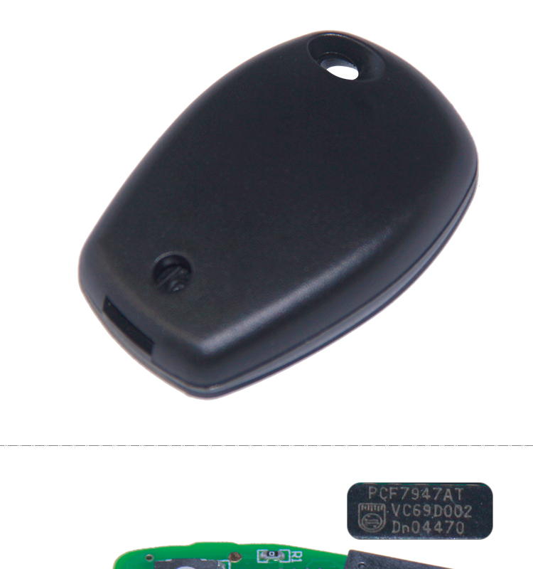 AK010017  Remote Key Fob 3 Button 433MHz PCF7947 for Renault Kangoo II Clio III