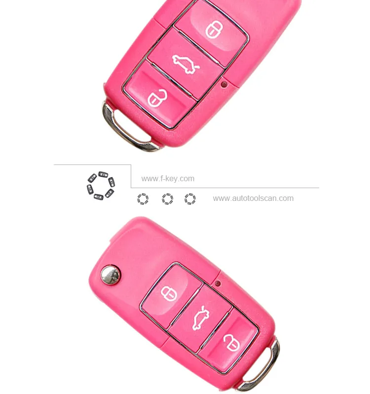 AK043002 B01-Luxury Pink KD900(B01) URG 200 Remote Keys