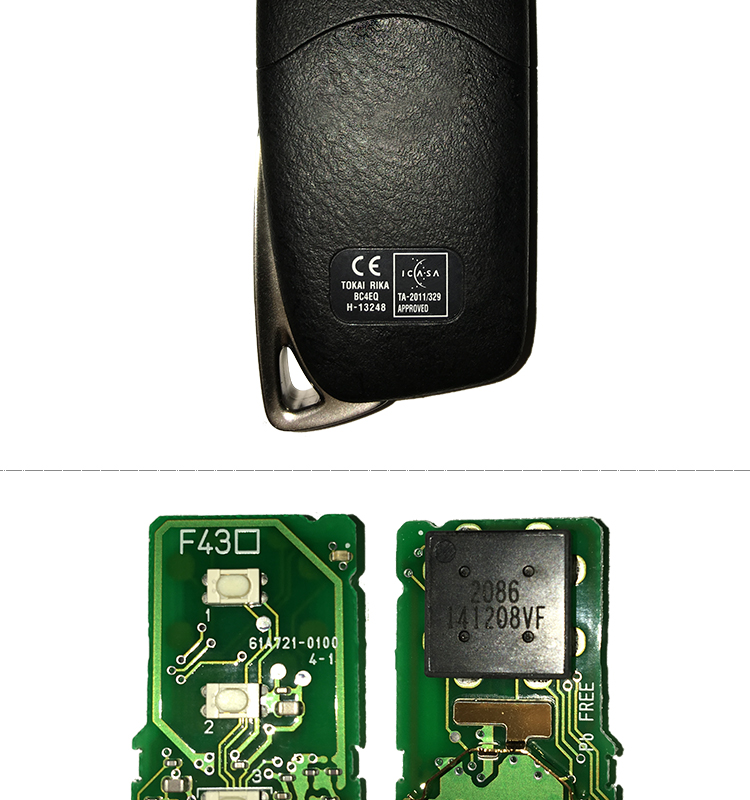 AK052009 Origina for Lexus smart card 3+1buttons  434MHZ 8A Chip 61A721-0100 BC4EQ