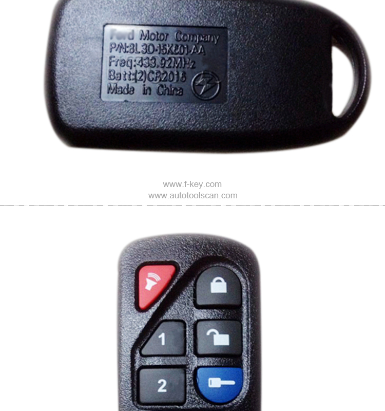 AK018046 for ford 5+1 button remote key 434mhz original