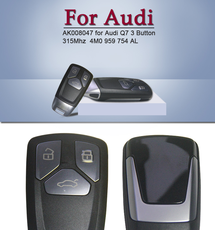 AK008047 for Audi Q7 3 Button 315Mhz  4M0 959 754 AL