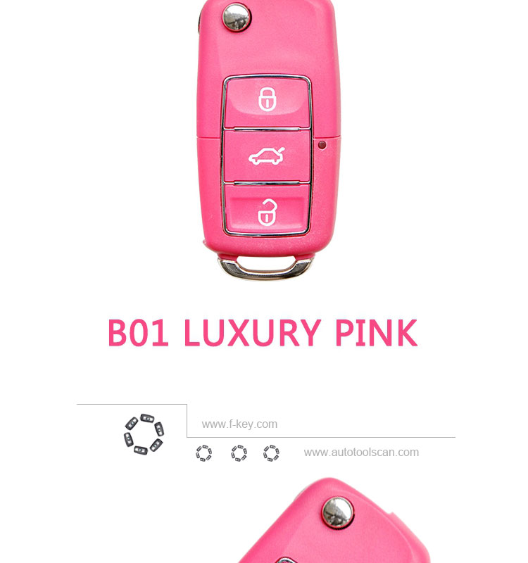 AK043002 B01-Luxury Pink KD900(B01) URG 200 Remote Keys