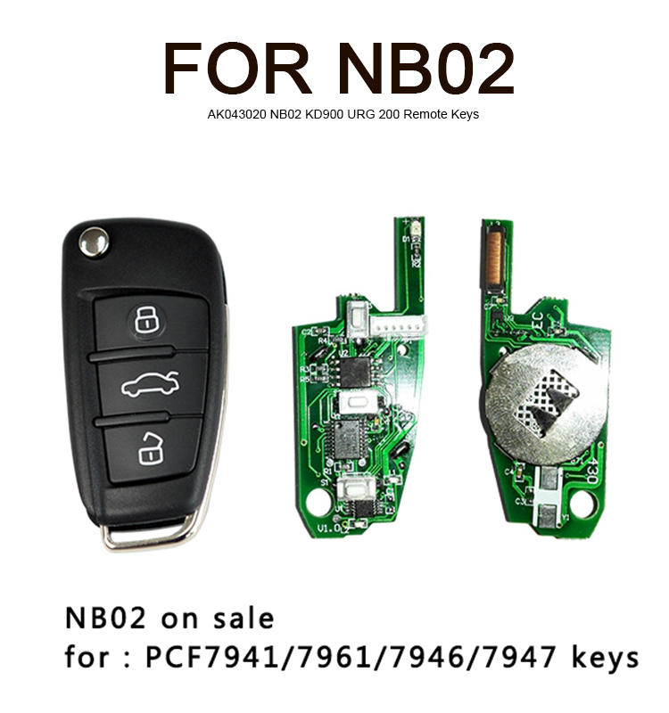 AK043020 NB02 KD900 URG 200 Remote Keys