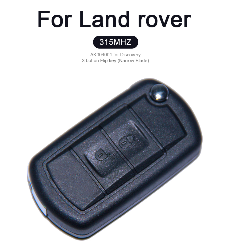 AK004001 FOR Land rover for Discovery 3 button Flip key 315MHZ (Narrow Blade)