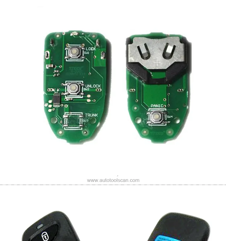 AK020015 for Hyundai Santa Fe 2+1 Remote Key 315Mhz