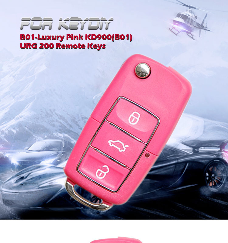 AK043002 B01-Luxury Pink KD900(B01) URG 200 Remote Keys