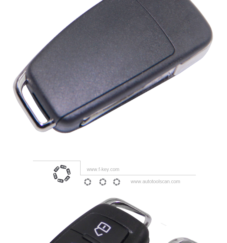 AK008034 for Audi A3 Q3  3 Button Remote key 434MHZ 8V0 837 220