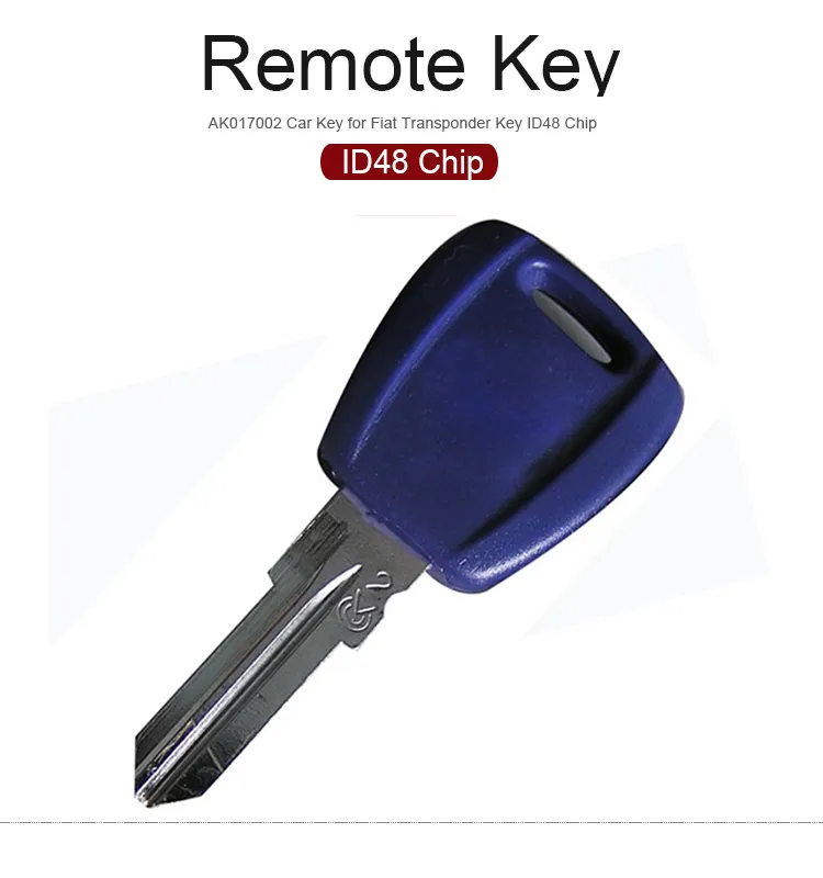 AK017002 Car Key for Fiat Transponder Key ID48 Chip