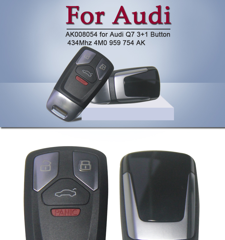 AK008054 for Audi Q7 3+1 Button 434Mhz 4M0 959 754 AK