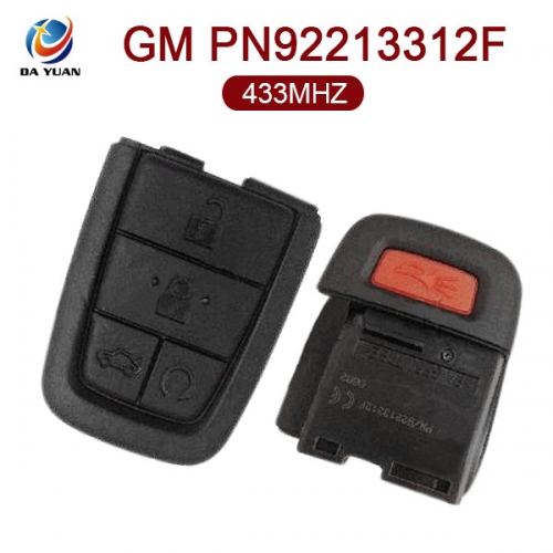 AK014026 for Chevrolet 4+1 Remote Control 433MHZ GM PN92213312F