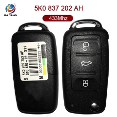 AK001050 for VW Flip Key 3 Button 433MHz ID48 5K0 837 202 AH
