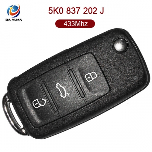 AK001051 for VW Flip Key 3 Button 433MHz ID48 5K0 837 202 J