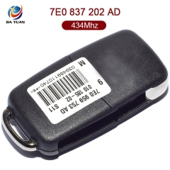 AK001025  for VW Flip Key 2 Button 434MHz ID48 7E0 837 202 AD