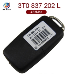 AK001053 for VW Skoda Remote Key 3 Button 433MHz ID48 3T0 837 202 L