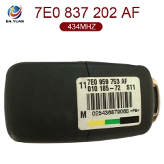 AK001027 for VW Flip Key 2 Button  434MHz 7E0 837 202 AF