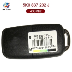 AK001051 for VW Flip Key 3 Button 433MHz ID48 5K0 837 202 J