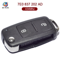AK001025  for VW Flip Key 2 Button 434MHz ID48 7E0 837 202 AD