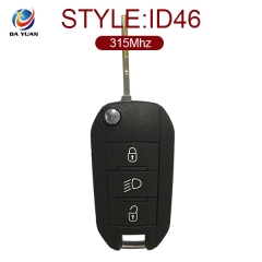 AK009026  for Peugeot 208 308 2008 3 Button remote key 315MHZ ID46