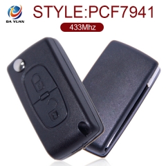 AK009032 for Peugeot  0523 ASK  2 Button Remote Key 433MHz ID46 PCF7941