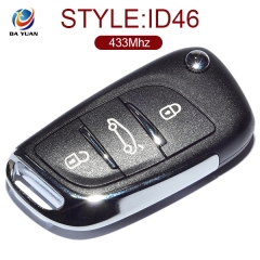 AK009016 For Peugeot 307 308 408 remote control key Modified DS Style Folding 2011-2013  FSK