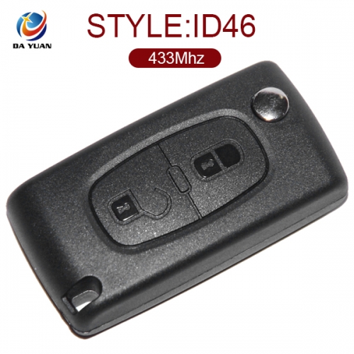 AK009004 for Peugeot 307 Remote Key 2 Button 433MHz PCF7961 0536 FSK 2011-2013