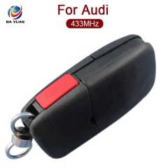 AK008010 for Audi 3+1 Button Flip Remote Key 433MHZ