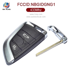 AK006057 New Uncut Remote Car Key Fob 3B 433MHz for BMW X5 X6 2014-2016 FCC:NBGIDGNG1