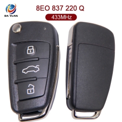 AK008007 for Audi A4 3 Button Smart Key 433MHz ID48  8E0 837 220 Q